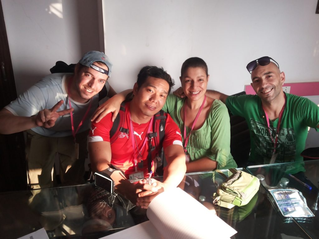 Carolina and friends, visitors from Spain