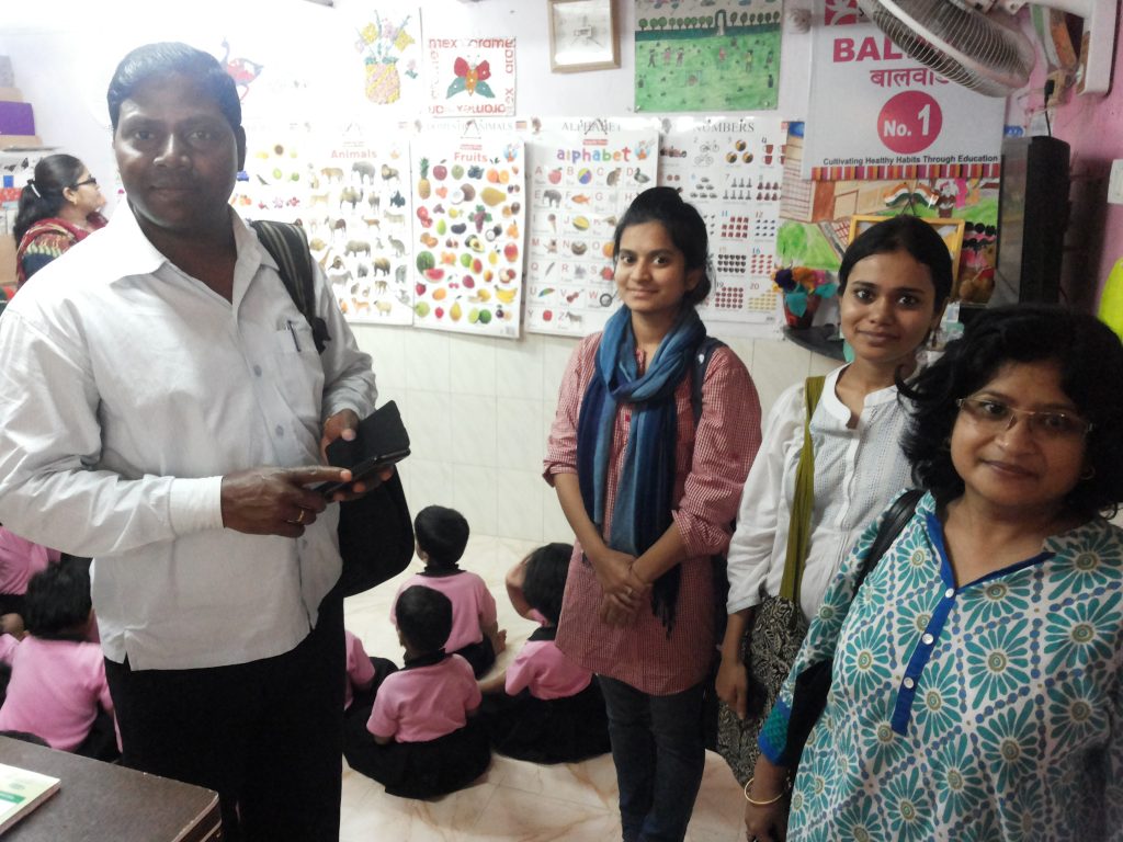 During their visit othe Balwadis