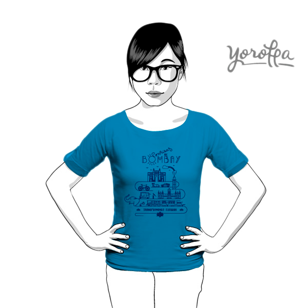 Camiseta Sonrisas de Bombay (cuello barca)