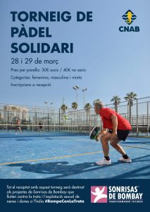 Torneo de pádel solidario en el Club Natació Atlètic-Barceloneta (CNAB) -POSTPUESTO- @ Club Natació Atlètic-Barceloneta (CNAB)