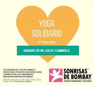 Los sábados del mes de julio, yoga solidario en Cambrils