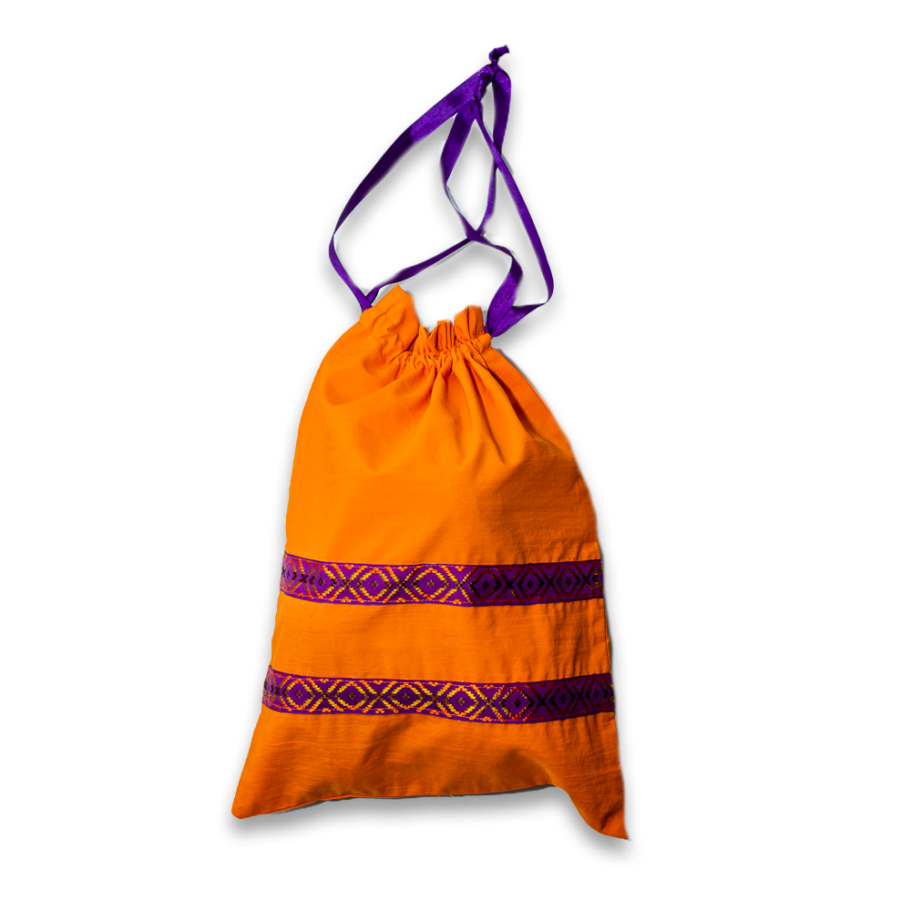 Bolsa de tela artesanal grande