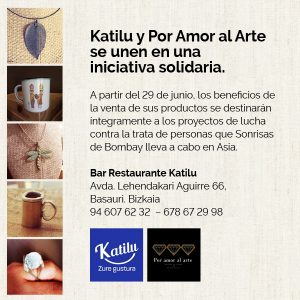 Katilu y Por Amor al Arte su unen para combatir la trata de personas @ Bar restaurante Katilu