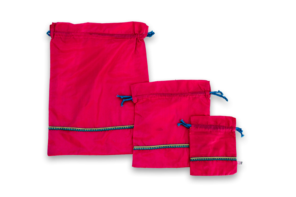 Bolsas de tela realizadas por mujeres supervivientes de trata