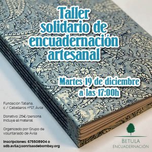 Taller solidario de encuadernación artesanal @ Fundación Tatiana