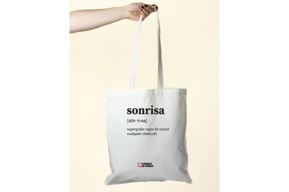Totebag solidaria- superpoder de la sonrisa - Imagen 2