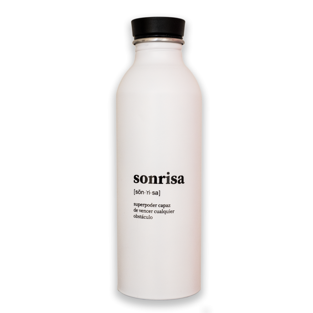Botella solidaria- superpoder de la sonrisa