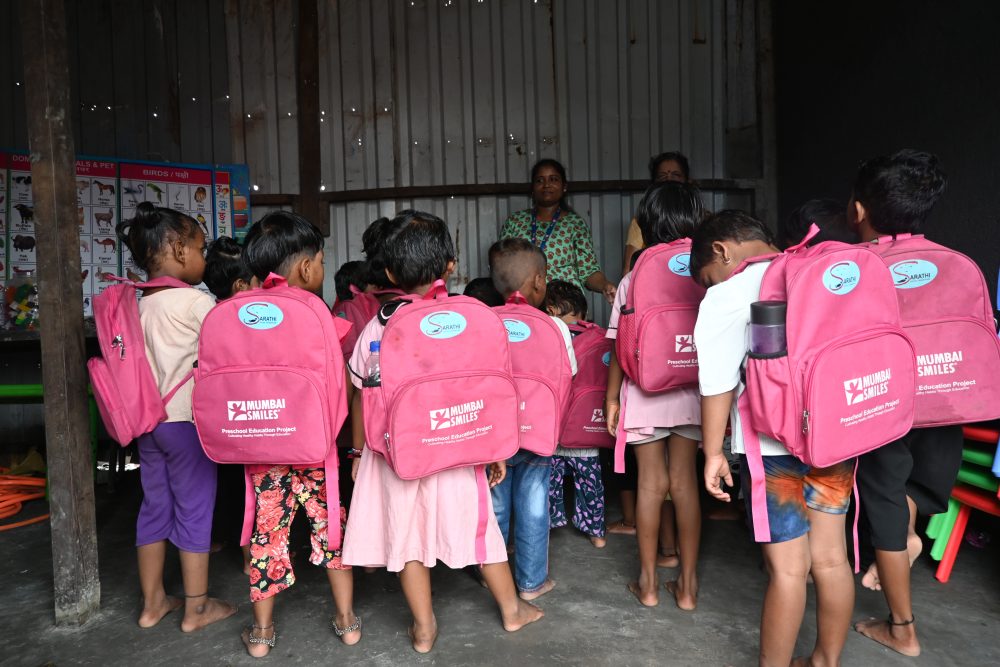 Mochila solidaria Sonrisas de Bombay