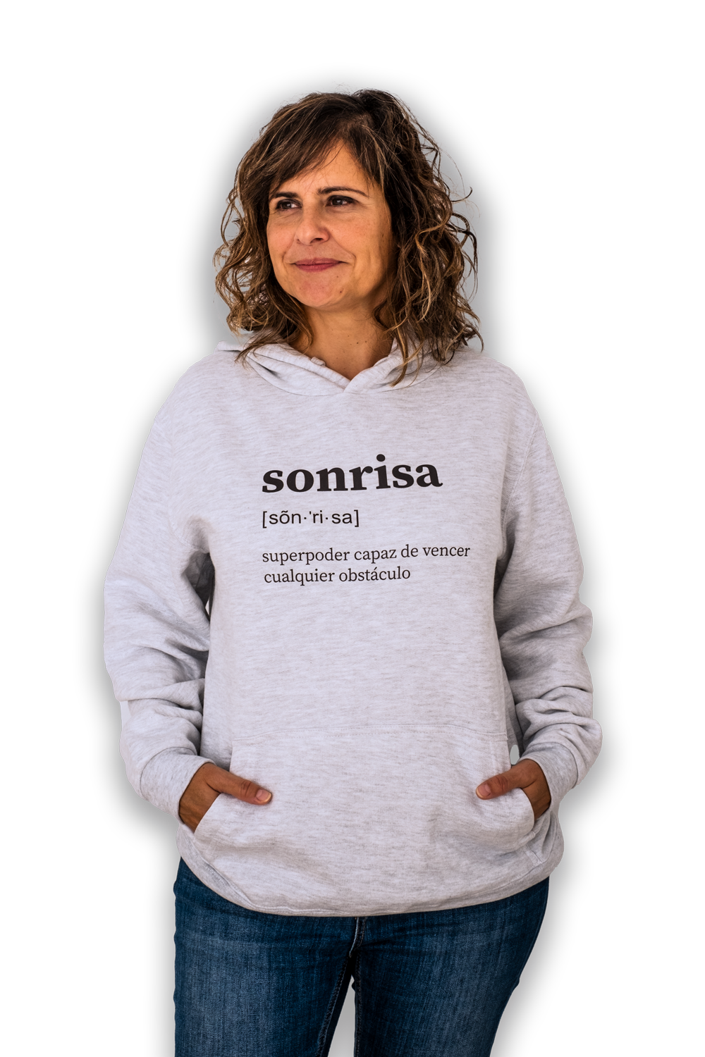 Sudadera solidaria superpoder de la sonrisa