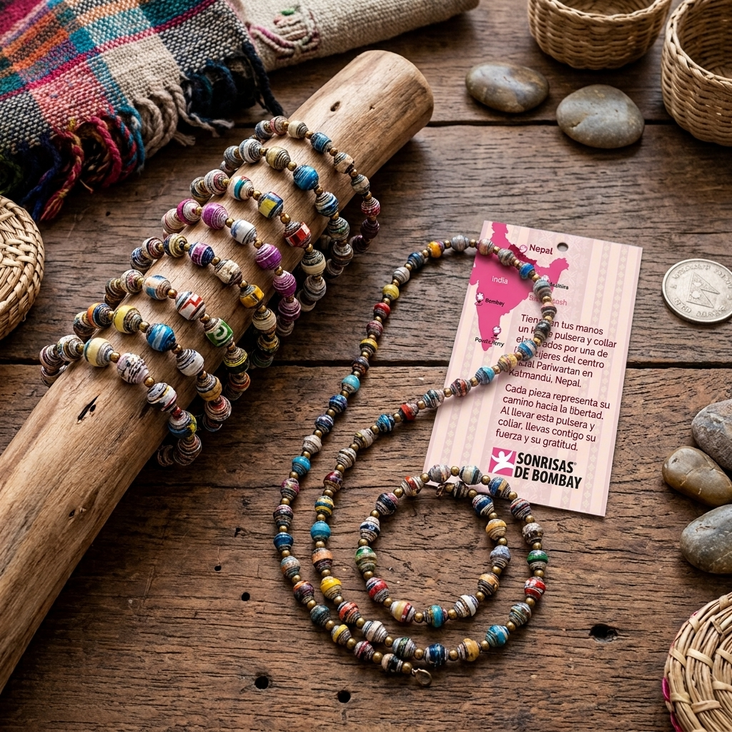 Kit pulsera y collar artesanal