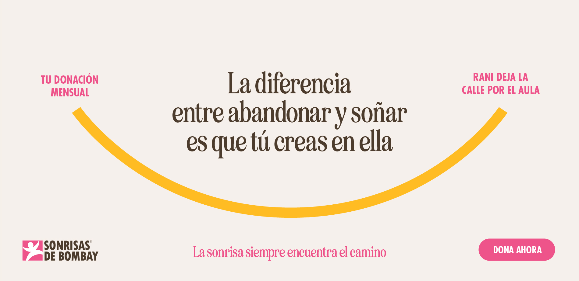 campaña becas sonrisas de bombay