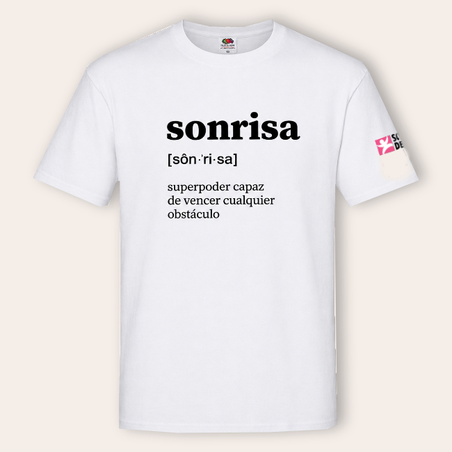 camiseta solidaria algodón Sonrisas de Bombay