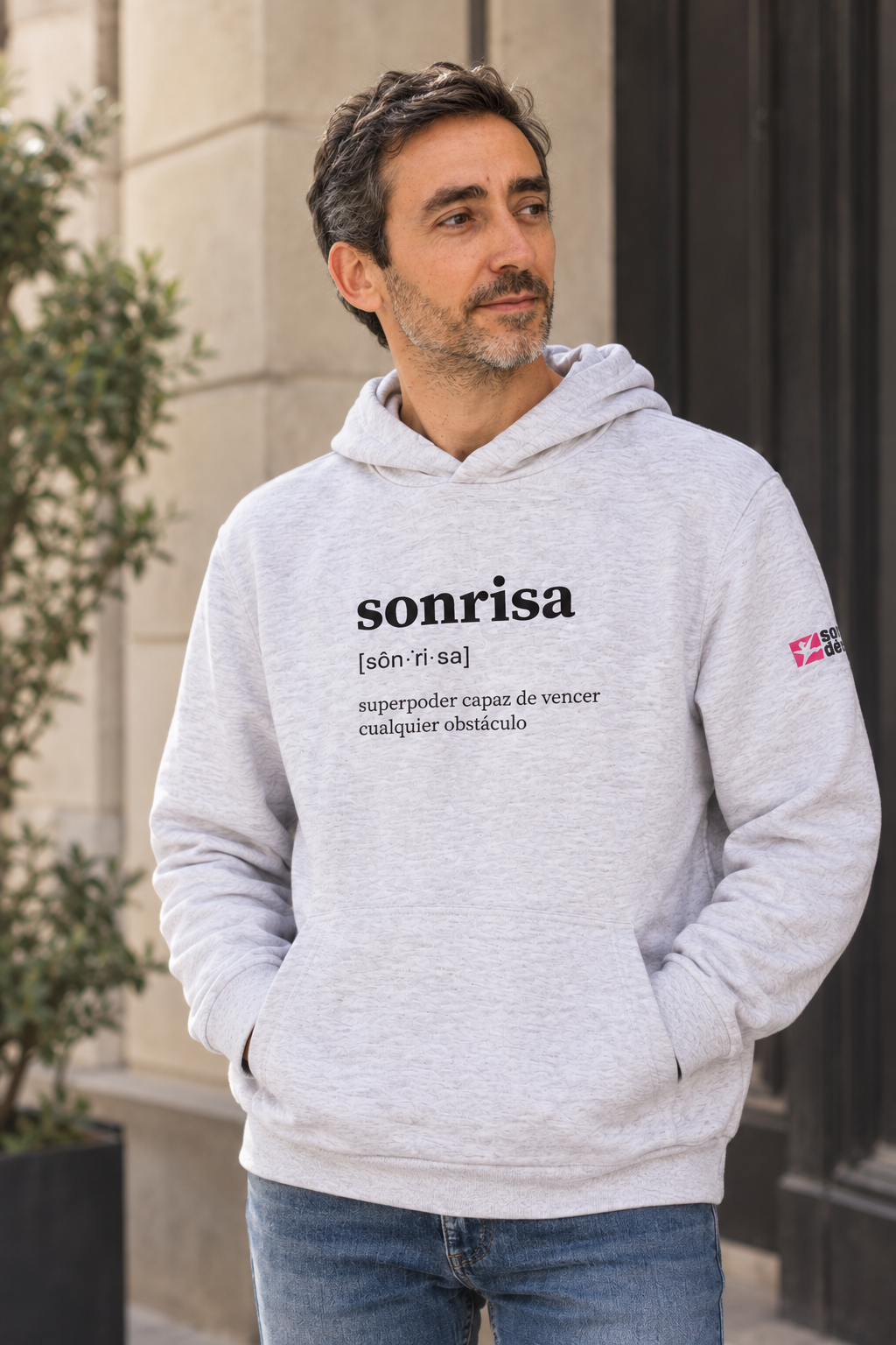 Sudadera solidaria sonrisas de bombay