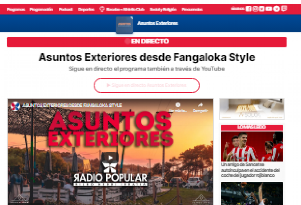 Entrevista en Radio Popular Bilbao Sonrisas de Bombay